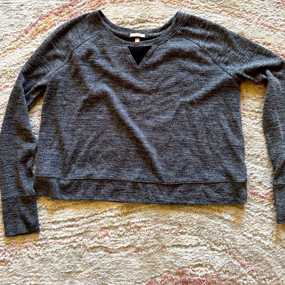 Victoria's Secret Charcoal Knit Top
